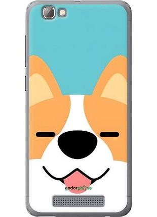 Чехол на zte a610 забавный корги зте а610