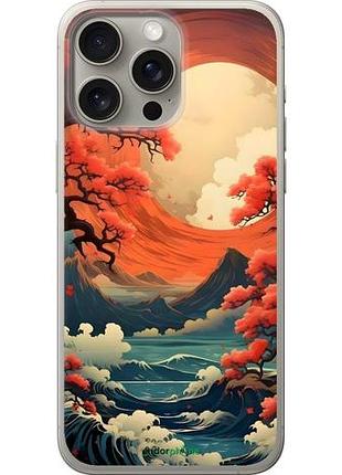Чехол на iphone 15 pro max природа японии айфон 15 про макс