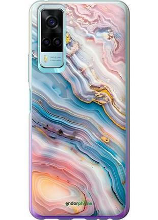 Чехол на vivo y53s мрамор красивый виво у53с