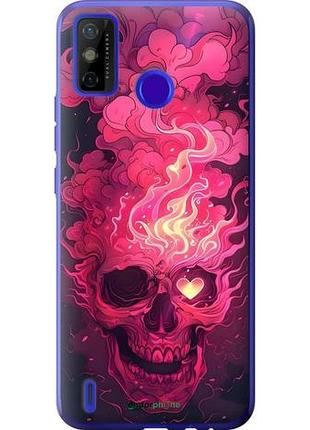 Чехол на tecno spark 6 go ke5 череп арт