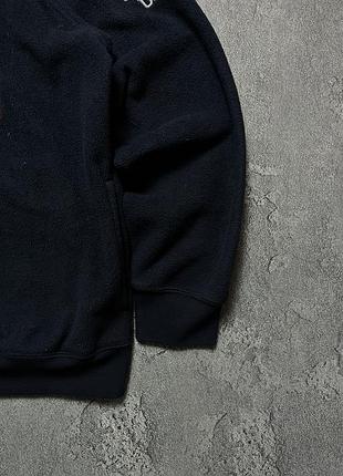 Vintage винтажная кофта 1/4 zip 1/4 зип polo ralph lauren поло ральф лаурен teddy fleece тедди флис big logo биг лого size l размер л 4