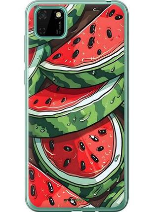 Чехол на huawei y5p арбуз хуавей у5p