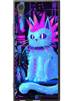 Чехол на sony xperia xa1 g3112 кот панк сони эксперия ха1 г3112