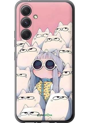 Чохол на samsung galaxy a54 a546e малюк з котами