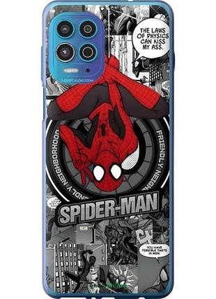 Чехол на motorola edge s человек паук, spiderman моторола эдж с