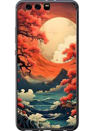 Чехол на huawei p10 plus природа японии хуавей п10 плюс