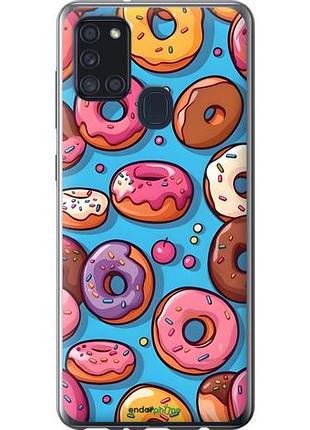 Чохол на samsung galaxy a21s a217f пончики