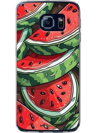 Чехол на samsung galaxy s6 edge g925f арбуз самсунг с6 эдж г925ф