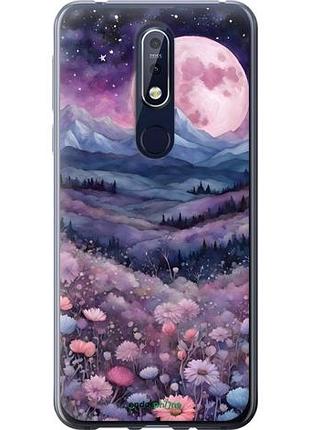 Чехол на nokia 7.1 ночь луна арт нокиа 7.1
