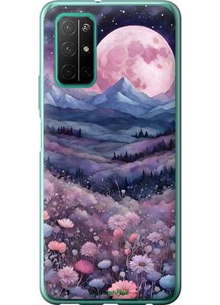 Чехол на huawei honor 30s ночь луна арт хуавей хонор 30с