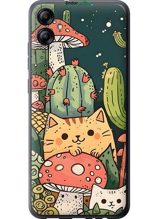 Чохол на samsung galaxy a04e a042f коти гриби