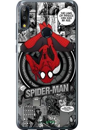Чехол на asus zenfone max pro m2 zb631kl человек паук, spiderman асус зенфон макс про м2 зетб631кл