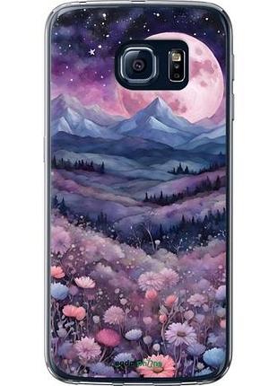 Чехол на samsung galaxy s6 g920 ночь луна арт самсунг с6 г920