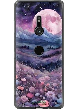 Чехол на sony xperia xz3 h9436 ночь луна арт сони эксперия хз3 х9436
