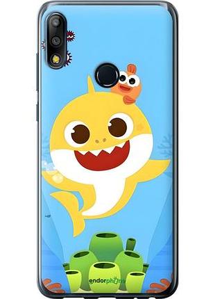 Чехол на asus zenfone max pro m2 zb631kl бейби шарк асус зенфон макс про м2 зетб631кл
