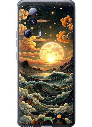 Чехол на xiaomi 13 lite арт волны сяоми 13 лайт