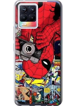 Чехол на realme 8 человек паук, spiderman 2 риалми 8 2