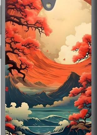 Чехол на zte a510 природа японии зте а510