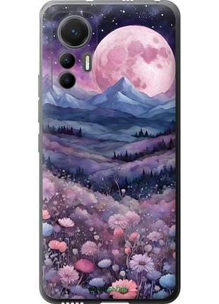 Чехол на xiaomi 12 lite ночь луна арт сяоми 12 лайт