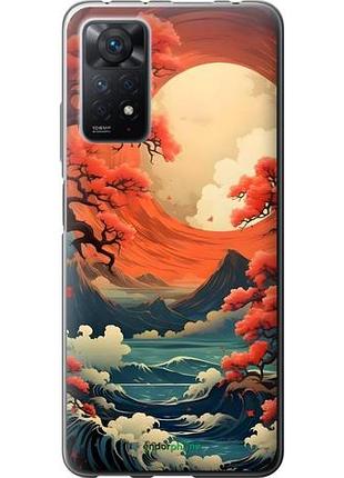 Чехол на xiaomi redmi note 11 pro природа японии сяоми редми ноут 11 про