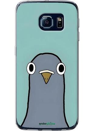 Чехол на samsung galaxy s6 edge g925f голубь самсунг с6 эдж г925ф