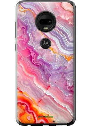 Чехол на motorola moto g7 мрамор 2