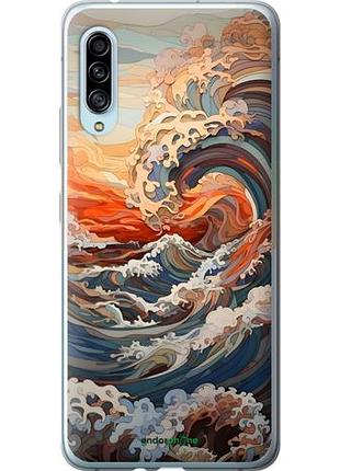 Чехол на samsung galaxy a90 5g арт волны самсунг а90 5г