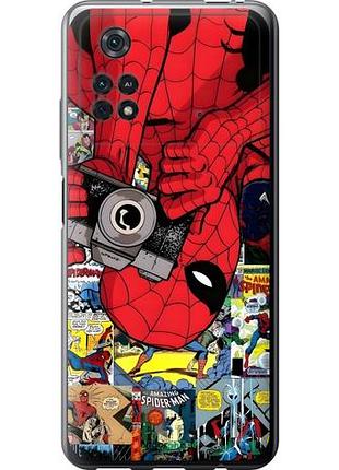 Чехол на xiaomi poco m4 pro человек паук, spiderman 2 сяоми поко м4 про 2