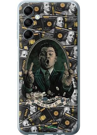 Чехол на samsung galaxy m14 m146b волк с валл стрит