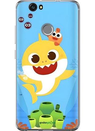 Чехол на huawei nova бейби шарк хуавей нова