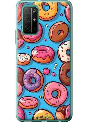Чехол на huawei honor 30s пончики хуавей хонор 30с