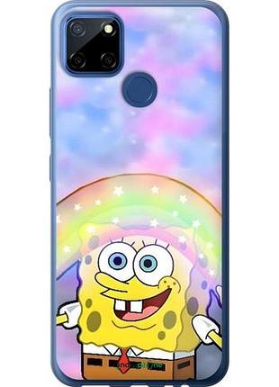 Чехол на realme 7i спанч боб, sponge bob риалми 7и