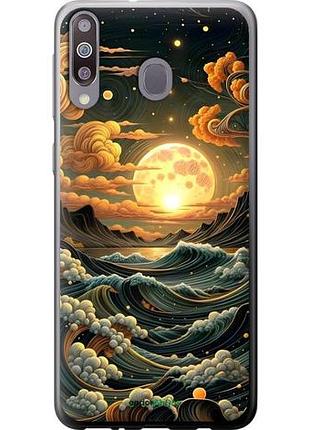 Чехол на samsung galaxy m30 арт волны самсунг м30