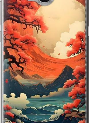 Чехол на huawei y5 2017 природа японии хуавей у5 2017