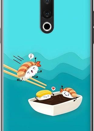 Чехол на meizu 15 plus суши мейзу 15 плюс