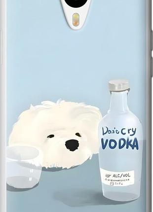 Чехол на meizu m1/m1 mini пес водка мейзу м1/м1 мини