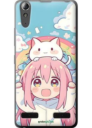 Чохол на lenovo a6000 дівчинка аніме веселка