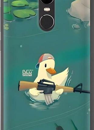 Чехол на xiaomi redmi note 4x уточка с автоматом сяоми редми ноут 4х