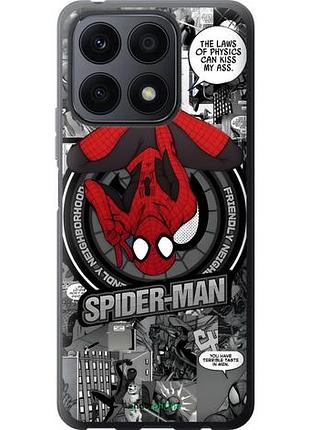 Чехол на huawei honor x8a человек паук, spiderman хуавей хонор х8a