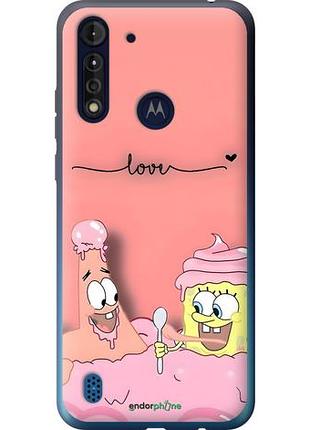 Чехол на motorola g8 power lite спанч боб, sponge bob моторола г8 повер лайт