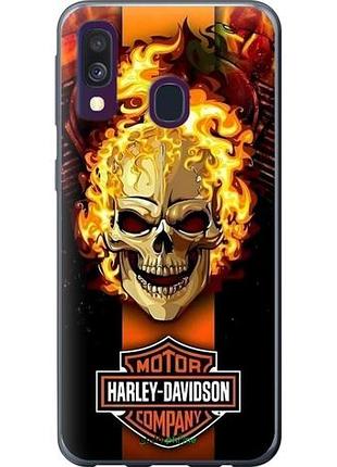 Чехол на samsung galaxy a40 2019 a405f харлей девидсон самсунг а40 2019 а405ф