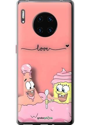 Чехол на huawei mate 30 pro спанч боб, sponge bob хуавей мейт 30 про