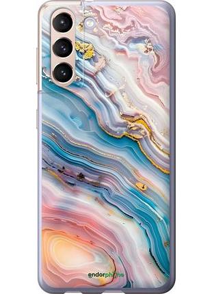 Чехол на samsung galaxy s21 мрамор красивый самсунг с21