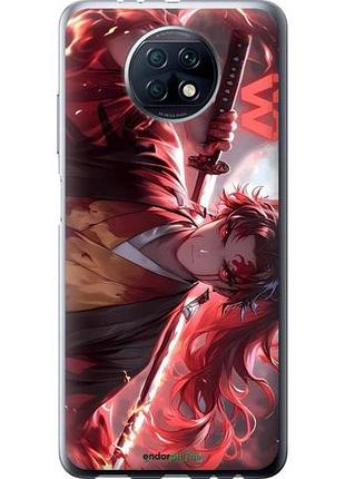 Чохол на xiaomi redmi note 9t аніме воїн