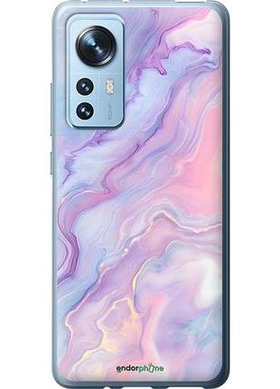 Чехол на xiaomi 12 нежный мрамор сяоми 12