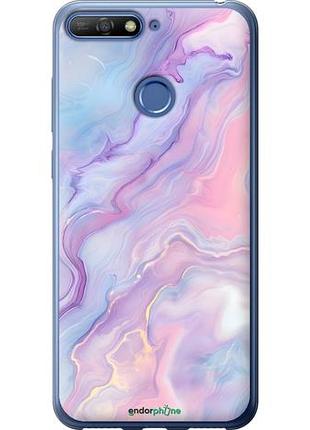 Чехол на huawei honor 7a pro нежный мрамор хуавей хонор 7а про