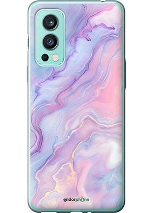 Чехол на oneplus nord 2 нежный мрамор 1+ норд 2