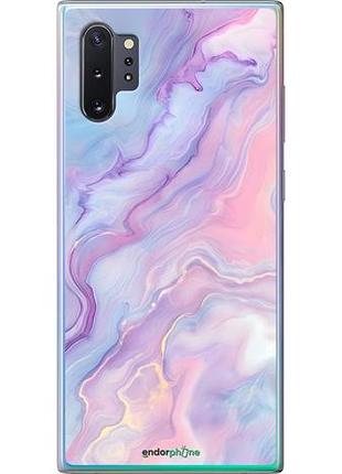 Чехол на samsung galaxy note 10 plus нежный мрамор самсунг ноут 10 плюс