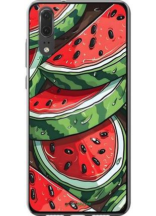 Чехол на huawei p20 арбуз