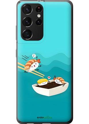 Чехол на samsung galaxy s21 ultra (5g) суши самсунг с21 ультра (5г)